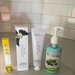 Vegan Body Crème - Lavender Land and other manicure set